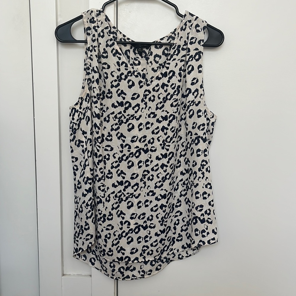 Banana Republic cheetah print blouse